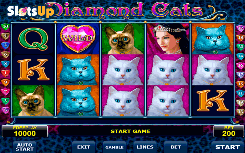 Diamond Cats Slot Game at Playfina Casino